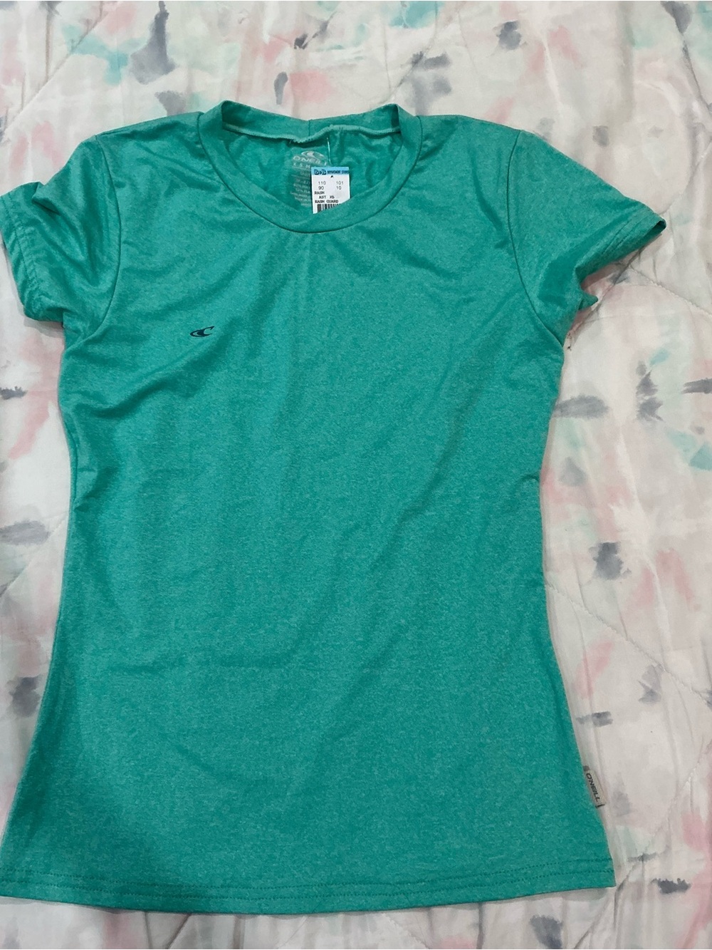O'Neill Women's Teal Short-Sleeve Athletic Tee